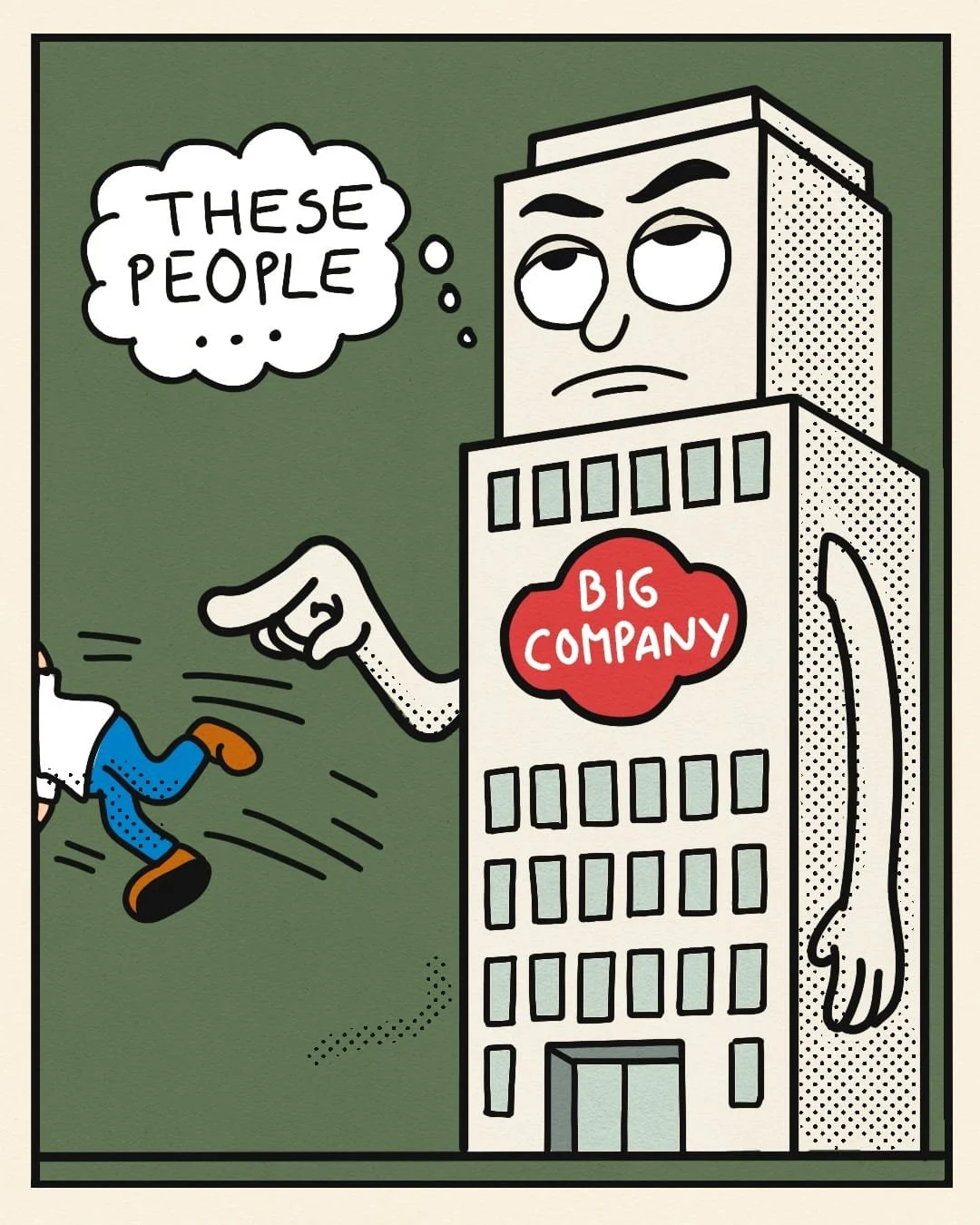 Talk to the person, not the company