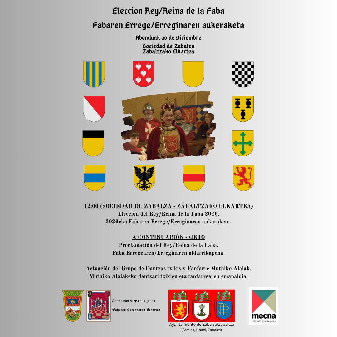 El 20 de diciembre conoceremos al Rey o Reina de la Faba 2026.