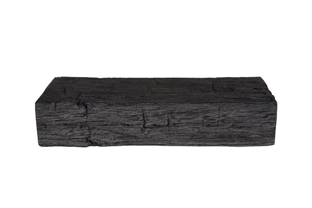 The 24" Hayloft beam extension perfectly matches our Hayloft beam rustic mantel, corner mantel extensions and rustic mantel brackets. Shown in Eclipse Black.