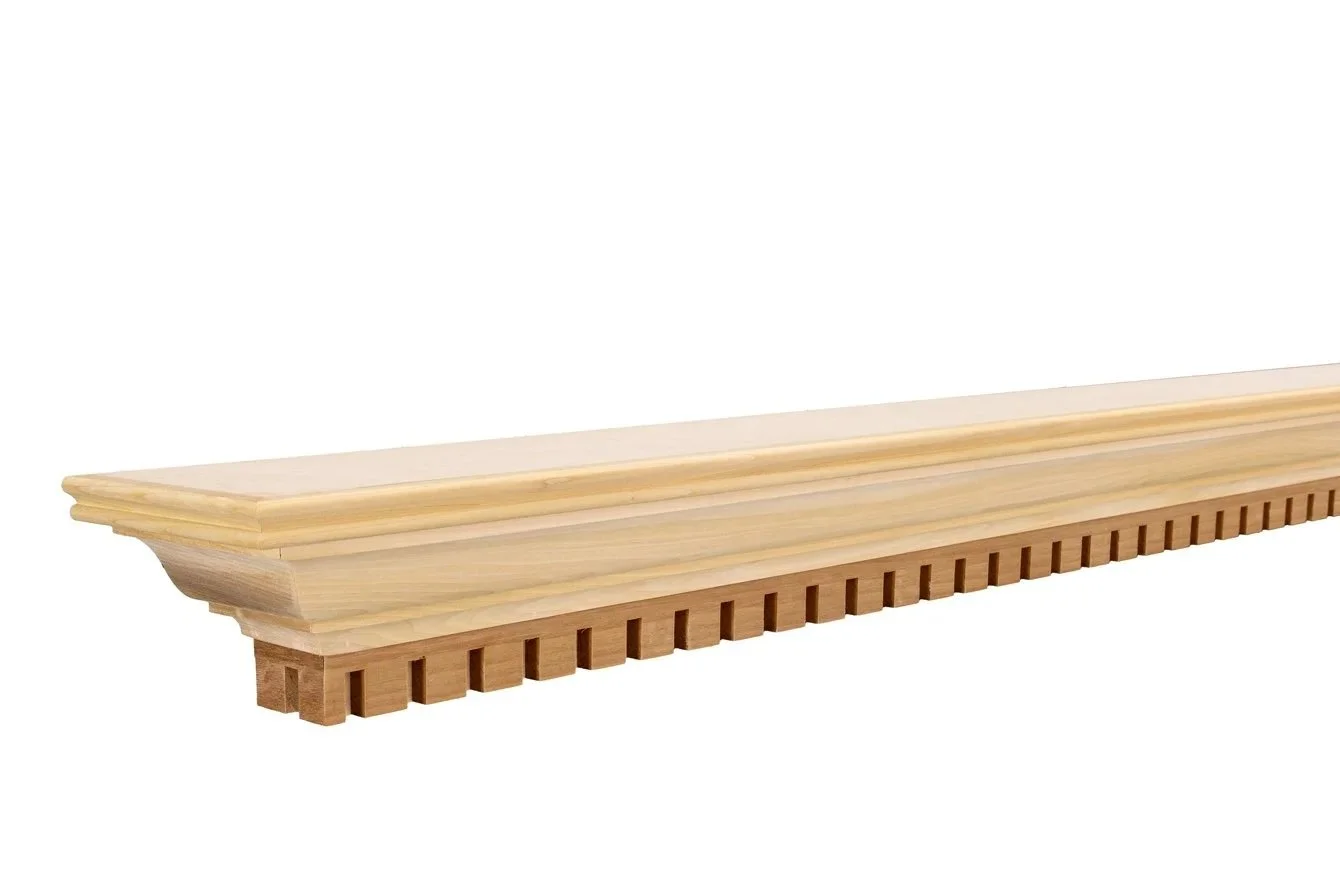 Federal Mantel Unfinished Wood Fireplace Mantel