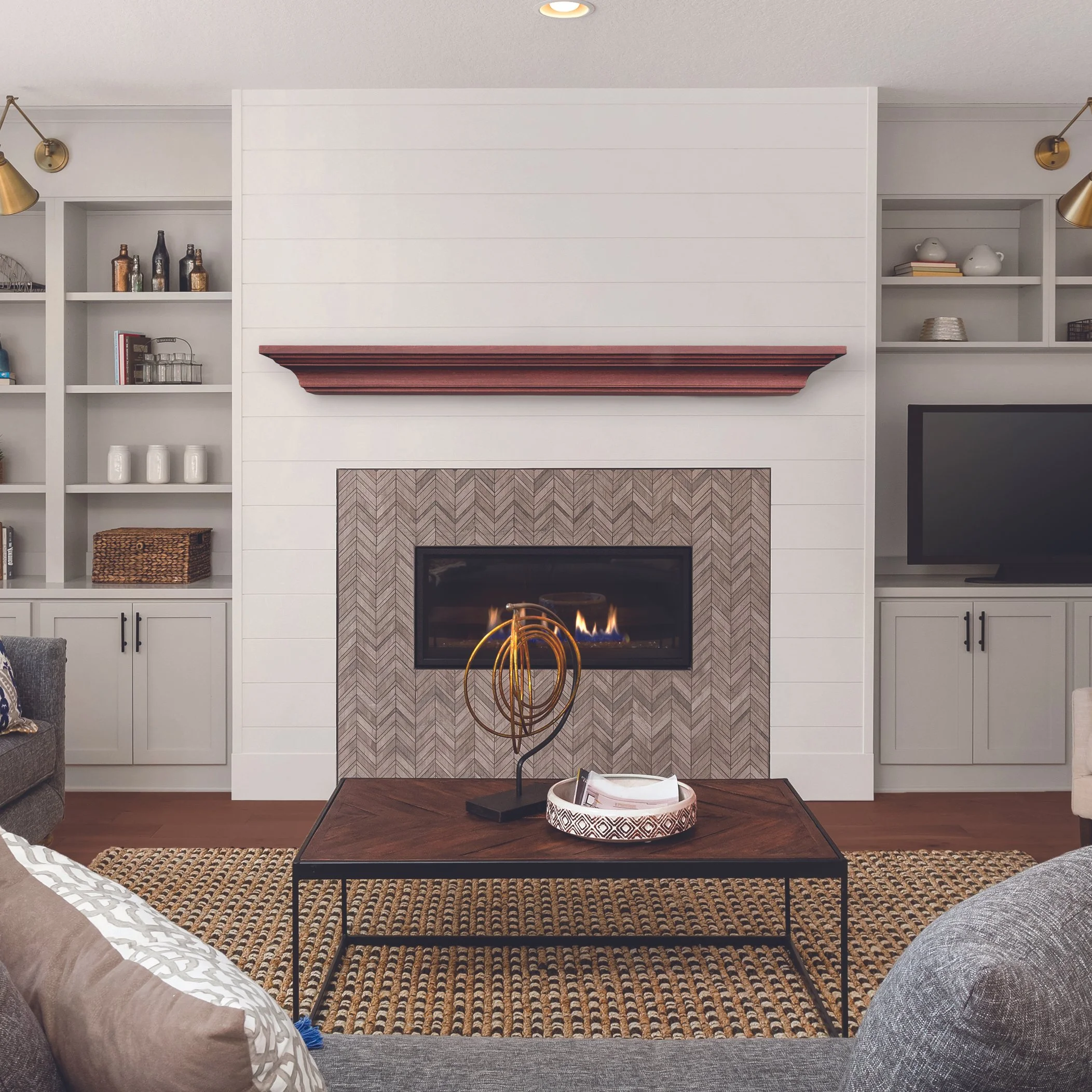 Kenton Wood Fireplace Mantel in Cherry