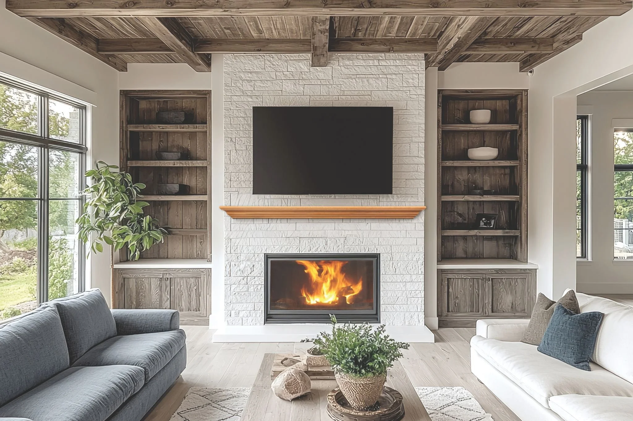 The Cumberland Wood Mantel Shelf is part of the Commonwealth Collection