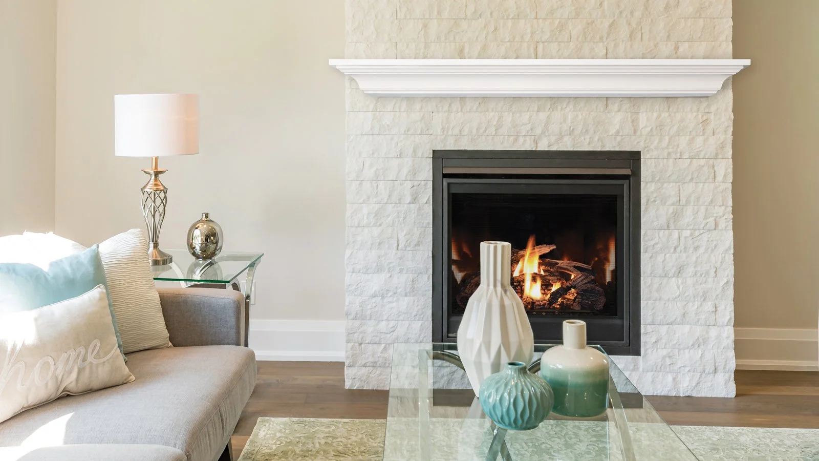 Kenton Wood Fireplace Mantel in Luna