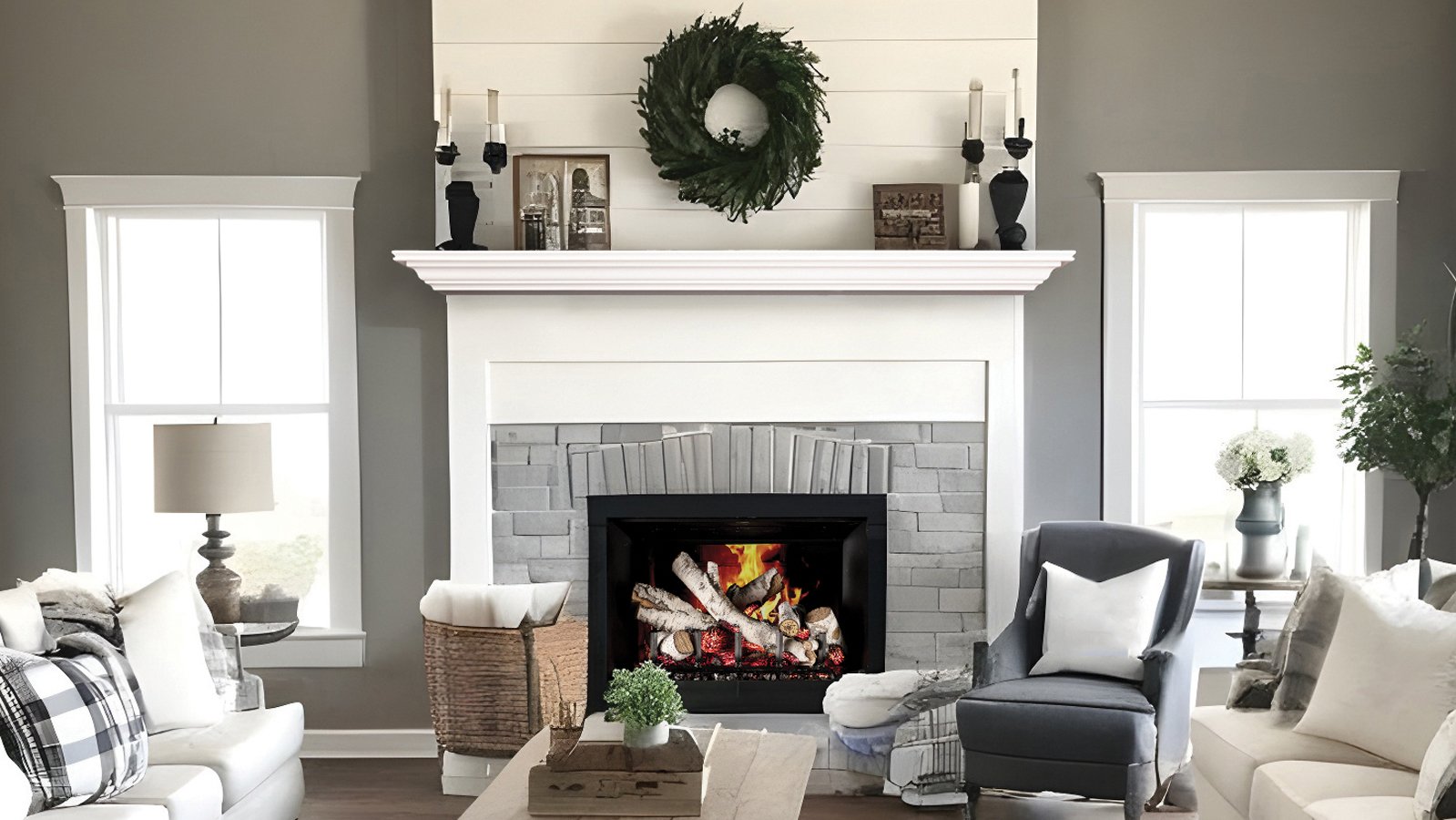 Pendleton Wood Fireplace Mantel in Luna
