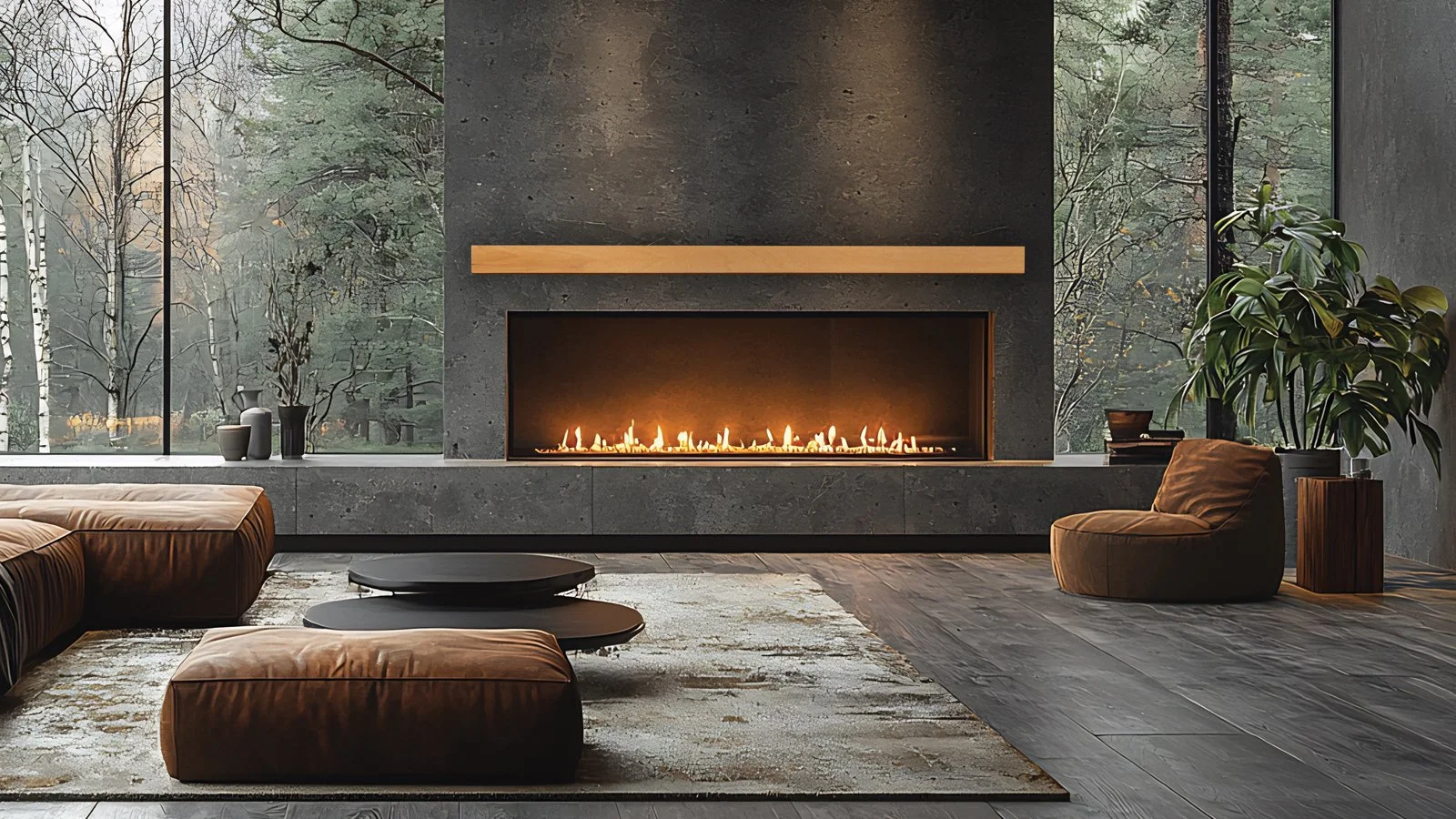 Horizon Wood Fireplace Mantel in Honey Oak