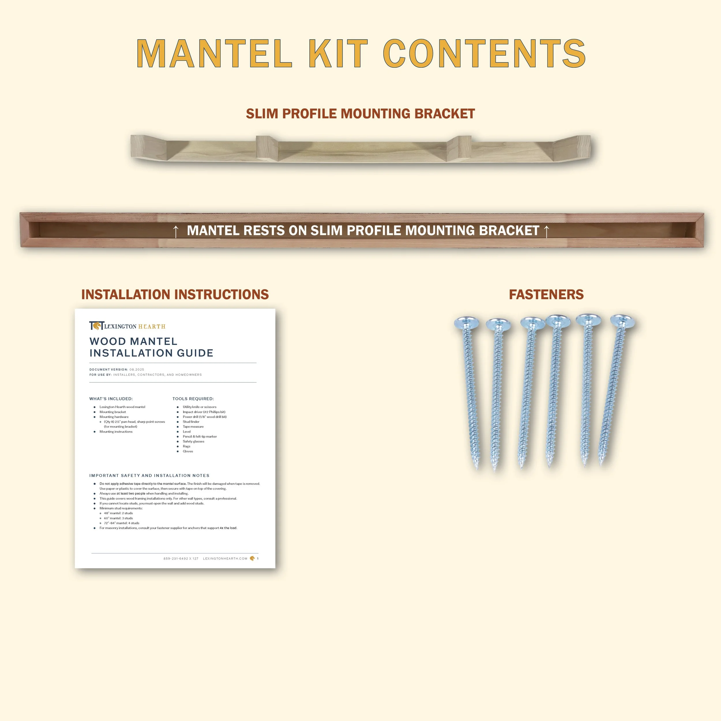 LHX_E-Commerce_Pendleton_Mantel_Commonwealth Collection_Kit contents1.jpg