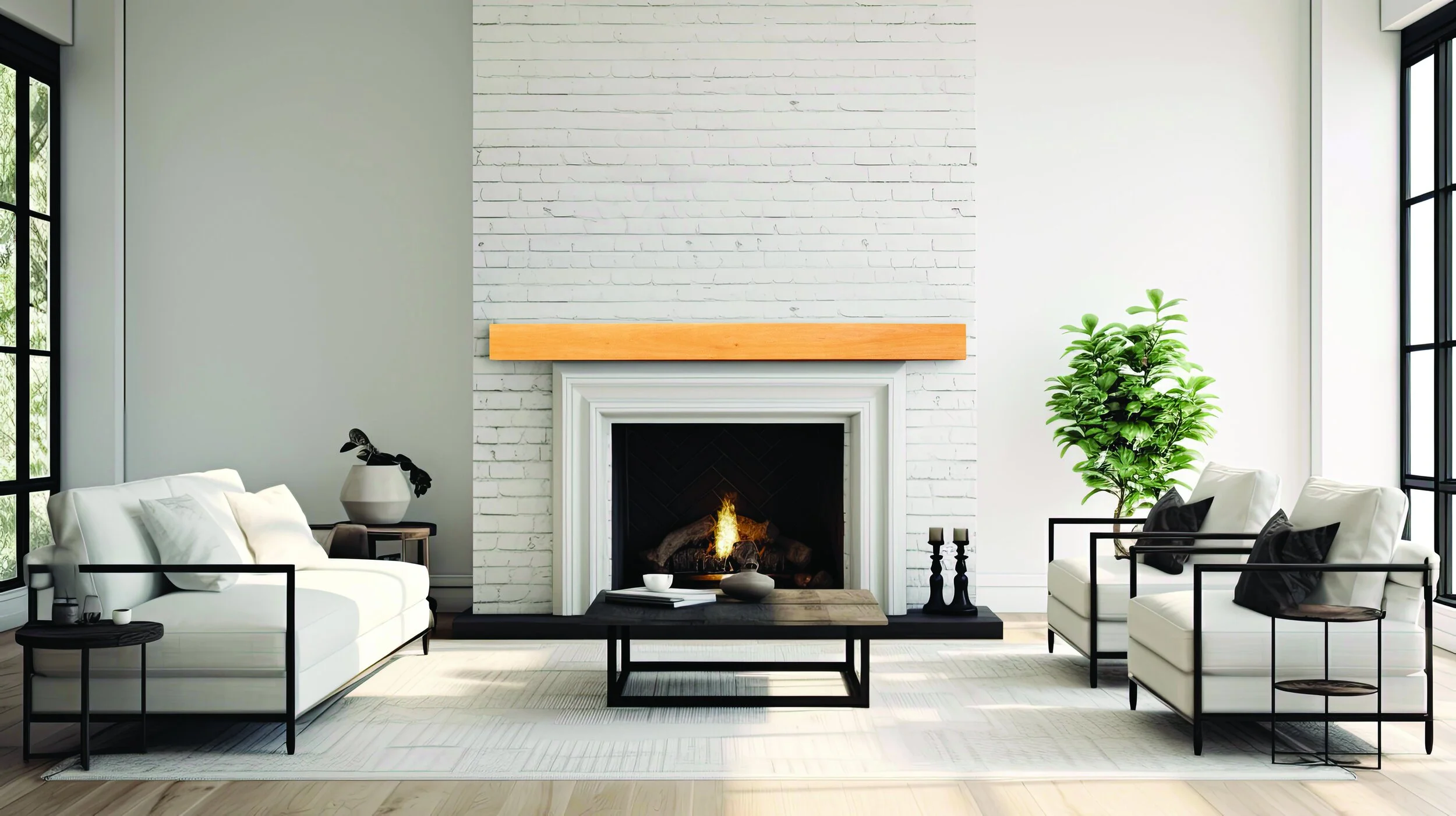 Architectural Collection Classic Beam Mantel 