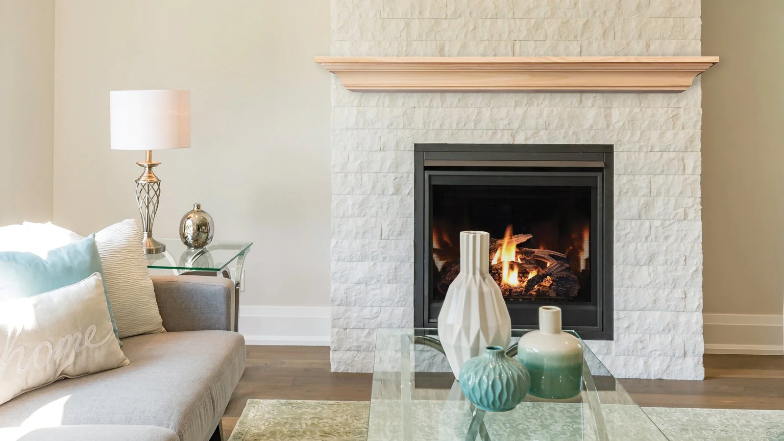 Kenton Wood Fireplace Mantel in Unfinished