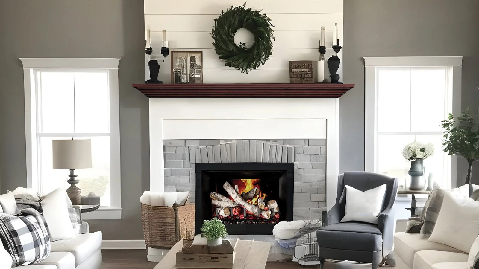 Pendleton Wood Fireplace Mantel in Cherry