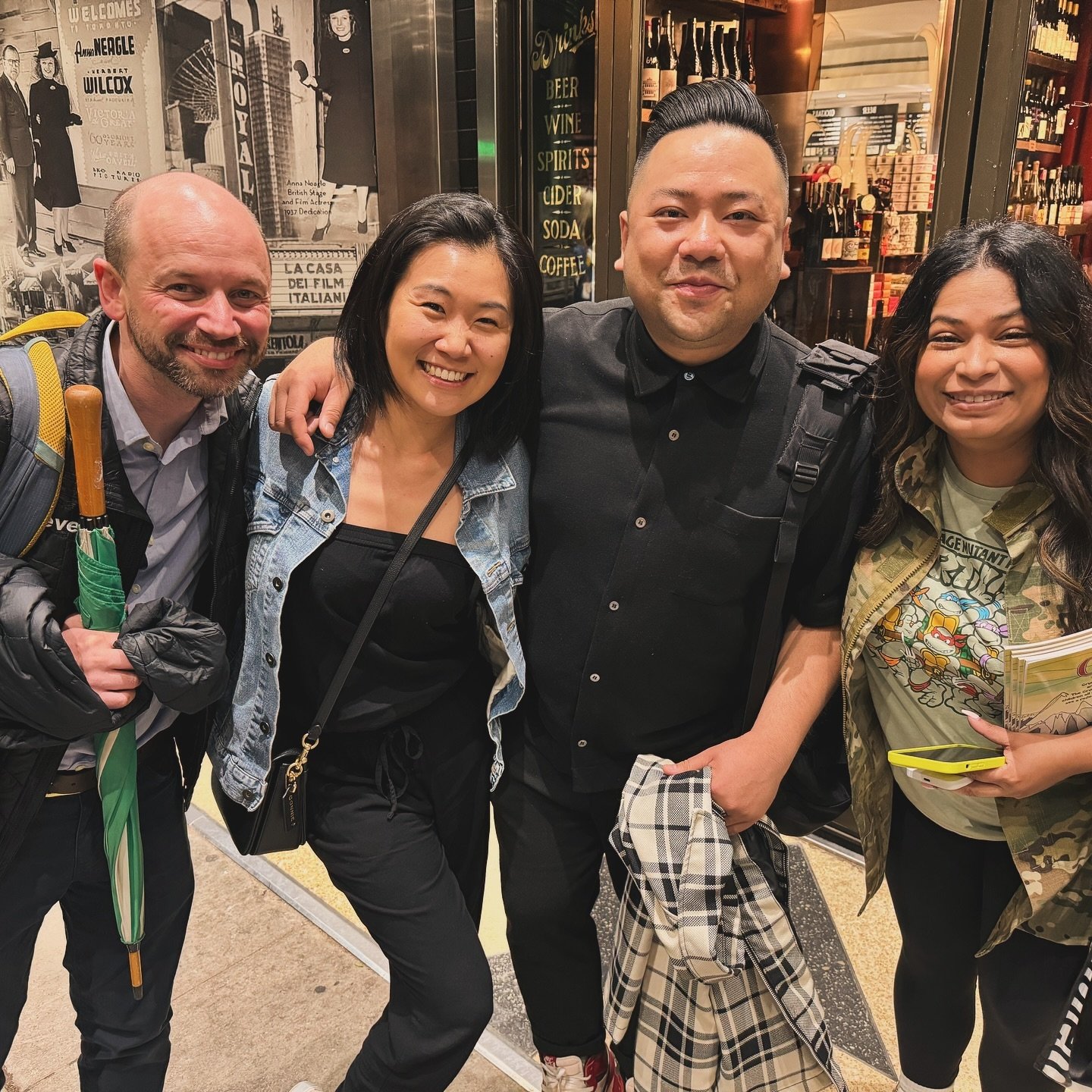 A little bit of everything 🚀🥳💞

Great comedy with @andrewphung @tastysandwich @crystalthecomedian 
The 💡🏠
Premier day of Canadian Famous, eh???
Guinness 🍀
One of my fav peeps @alaine_hutton @_content.farm_ 
Also one of my fav peeps @laknaediris