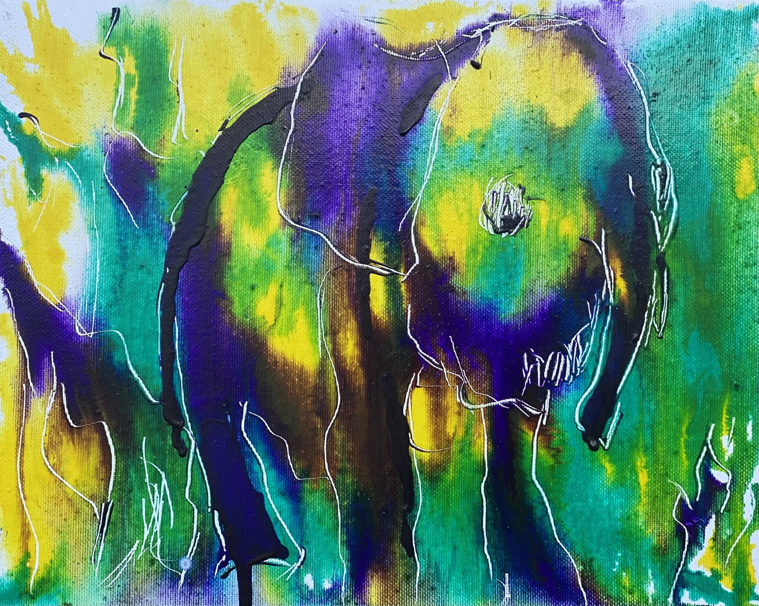 Elephant  Acrylic on panel 25x20 cm 2023
