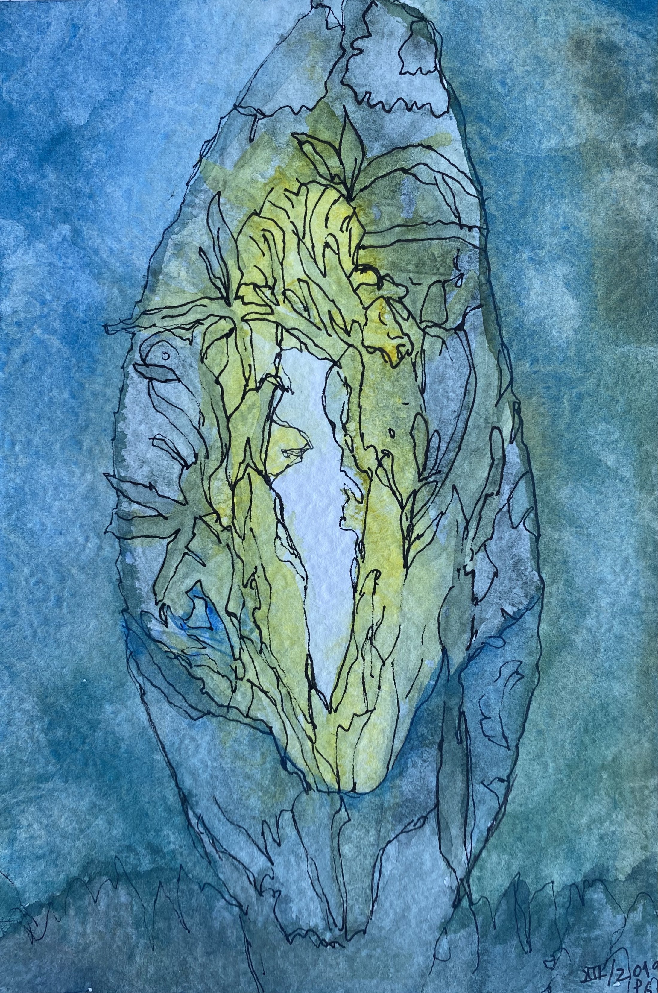 Portal 2023 watercolor and ink