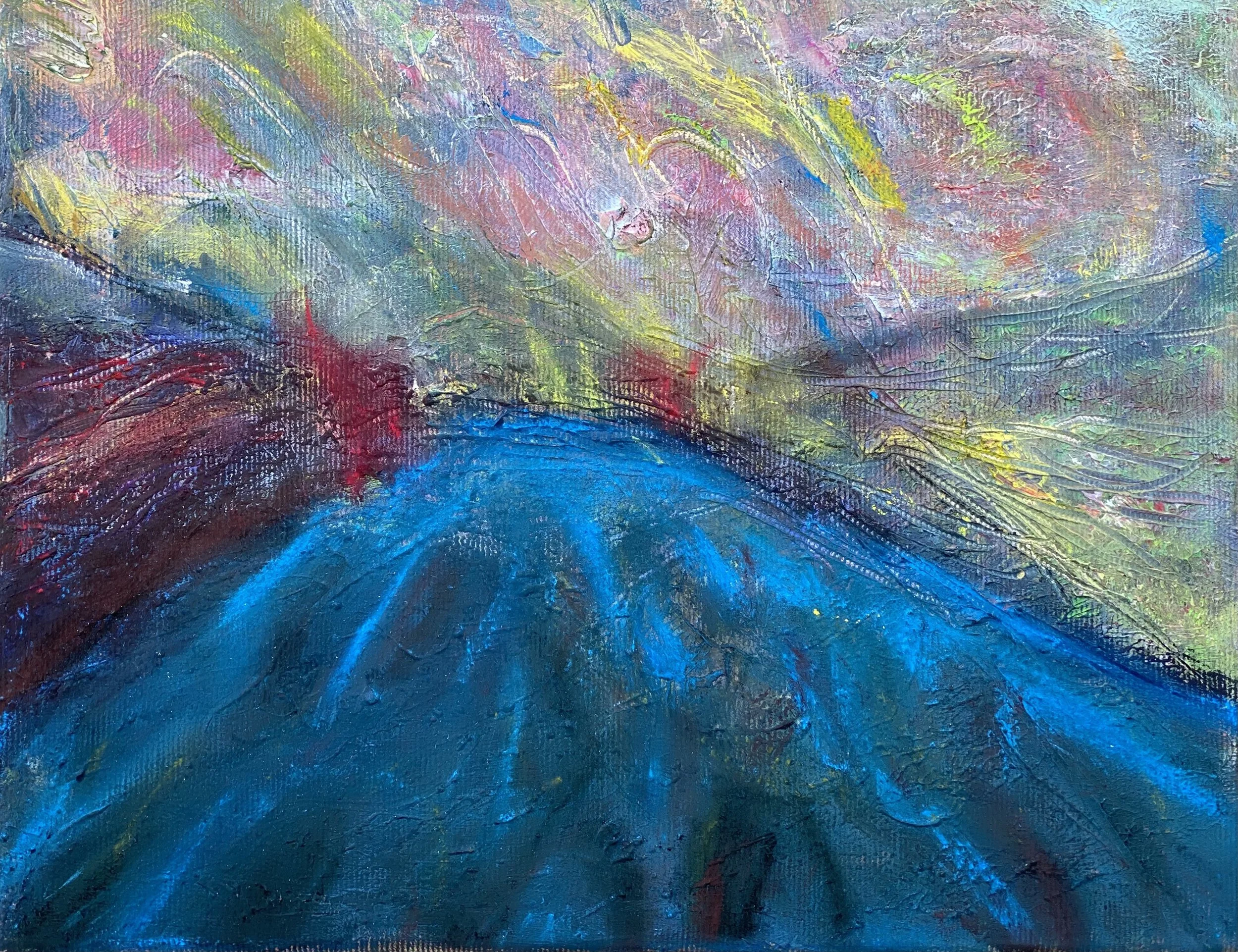 A way in  Oil and pastel 30x20 cm 
2024
