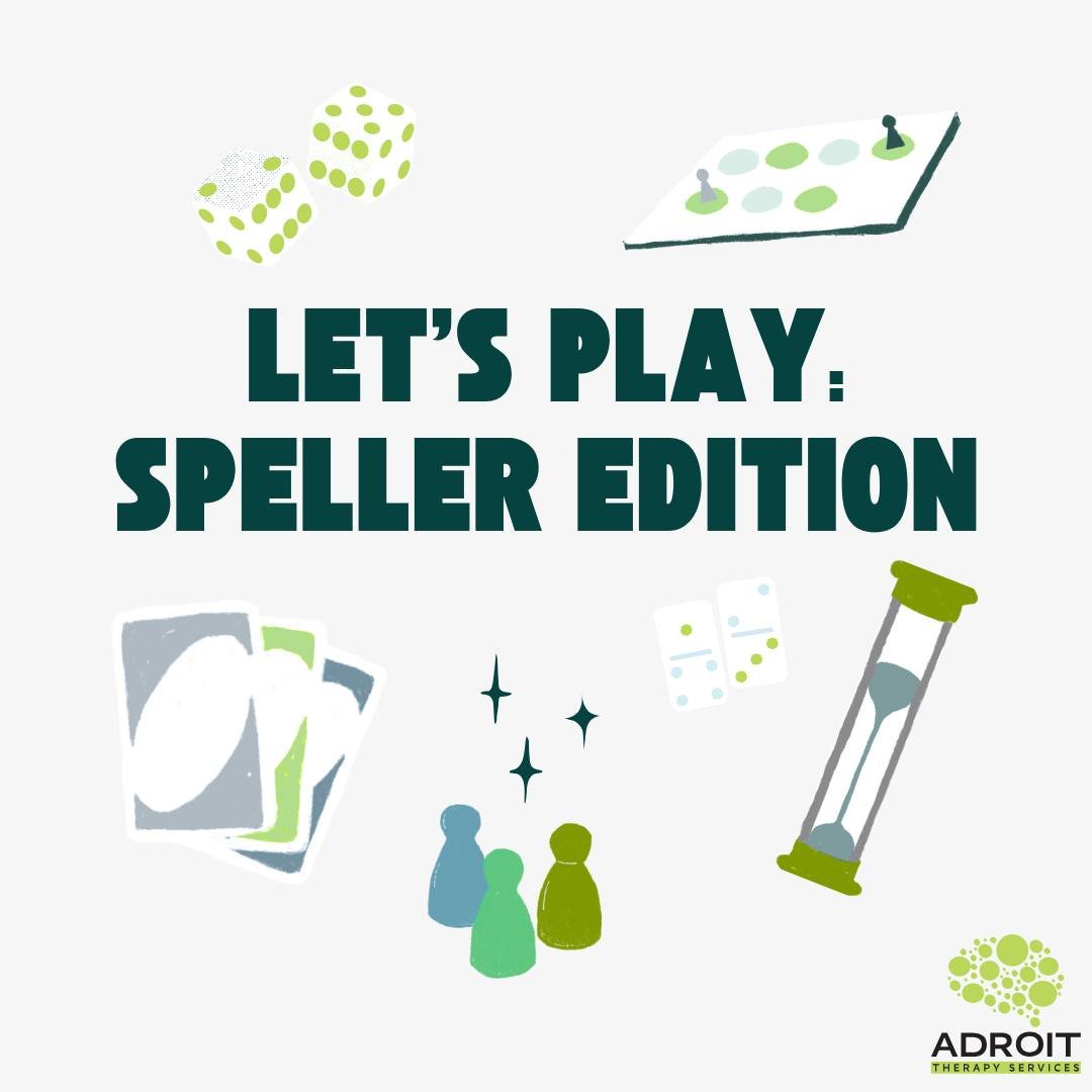 Summer is the perfect time to break out the games. When it comes to games and good times, Spellers are essential players!

Apraxia does not look the same for everyone. Some Spellers require greater motor assistance, while others benefit more from cog