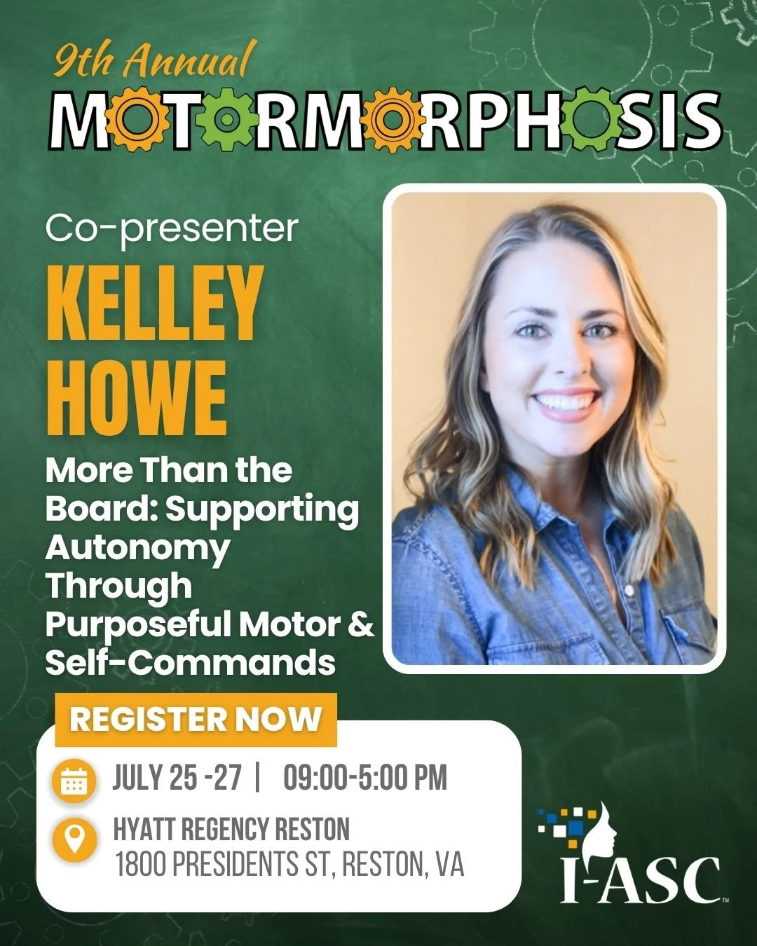 Kelley is honored to be presenting at #Motormorphosis2025, a conference hosted by the International Association for Spelling as Communication that centers the voices, experiences, and insights of nonspeaking people. This flagship conference is the fi