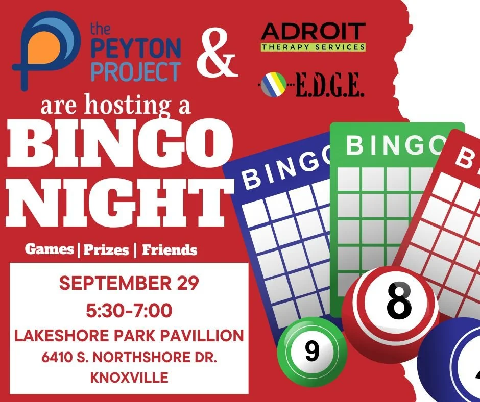 We&rsquo;re thrilled to partner with The Peyton Project and E.D.G.E. on a Bingo Night for spellers and their families. 

Date: Monday, September 29th
Time: 5:30 &ndash; 7:00 PM
Location: Lakeshore Park &ndash; Pryse Pavilion 

Please join us for a fu