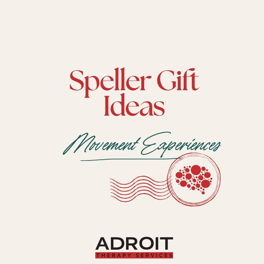 SPELLER GIFT IDEAS - MOVEMENT EXPERIENCES🎁✨

Looking for a gift that gets your speller moving? 
Here are fun community experiences that offer rich, kinesthetic opportunities while supporting regulation and purposeful motor skills!

Minds in Motion F