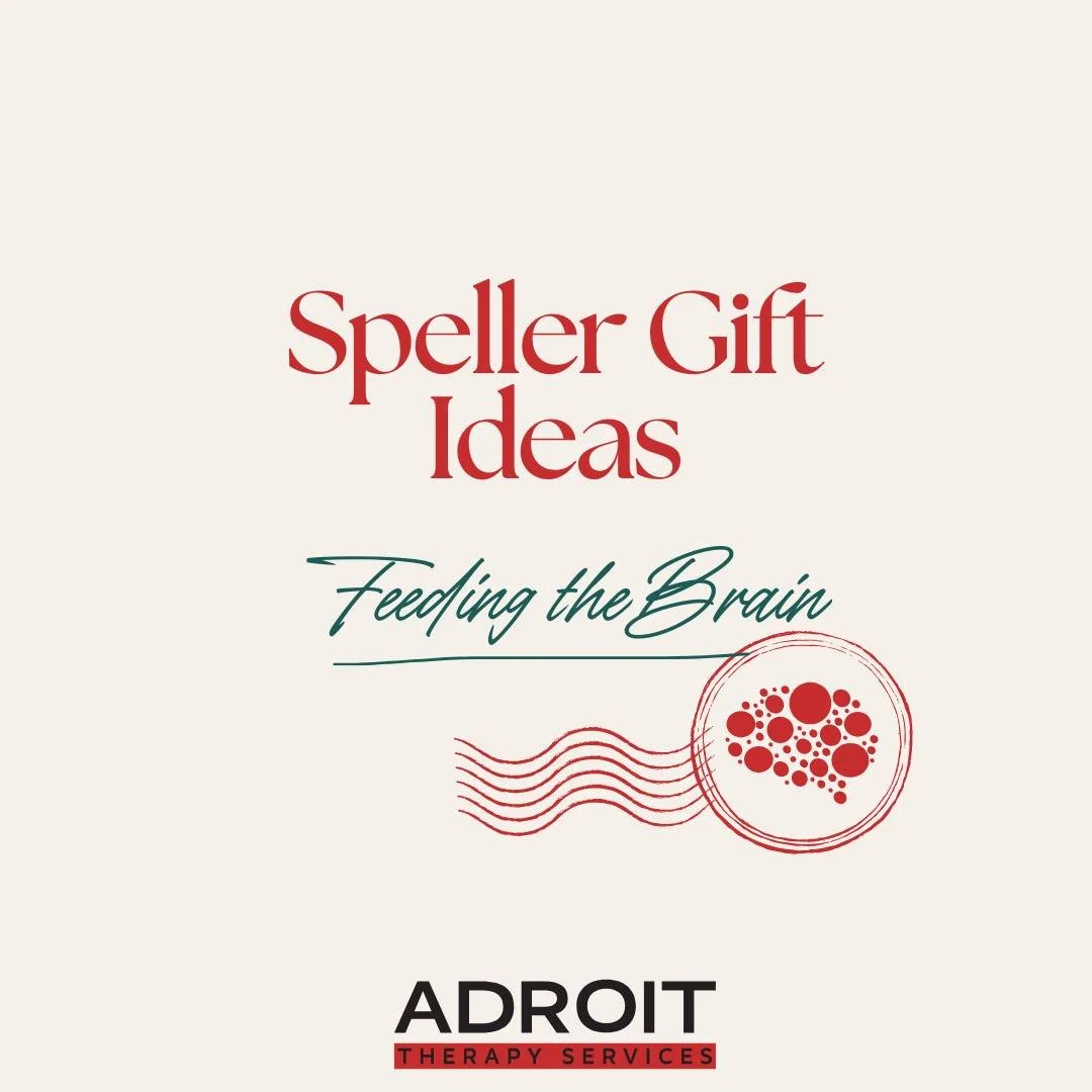 SPELLER GIFT IDEAS - FEEDING THE BRAIN 🎁✨

Looking for last-minute gift ideas for feeding the brain this holiday season?  Spellers crave interesting, age-appropriate content. There are so many ways to feed the brain, such as S2C practice lessons, au