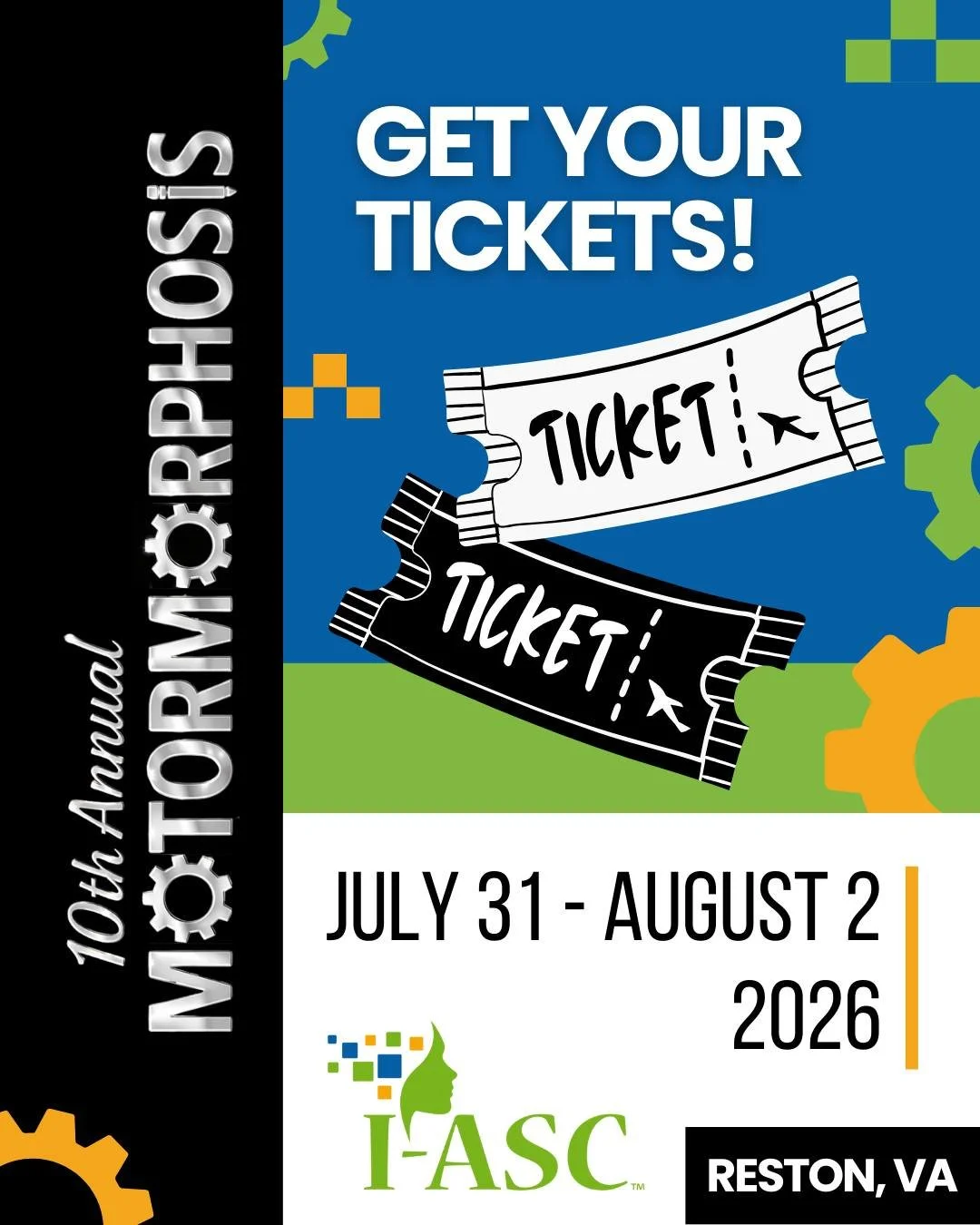 We are counting down to Motormorphosis 2026! 

Motormorphosis is the biggest conference for the nonspeaking and spelling community! Get your tickets for the 10th Annual Motormorphosis happening July 31 - August 2, 2026! 

Get your tickets here: https