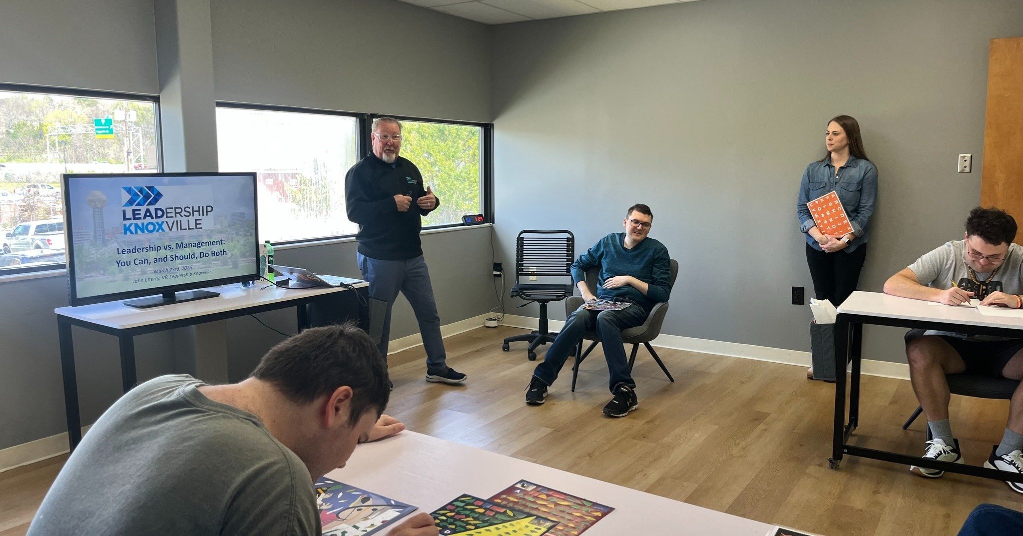 Thank you, John Cherry, from @leadknox, for coming and teaching the Guys Group about Leadership 101!