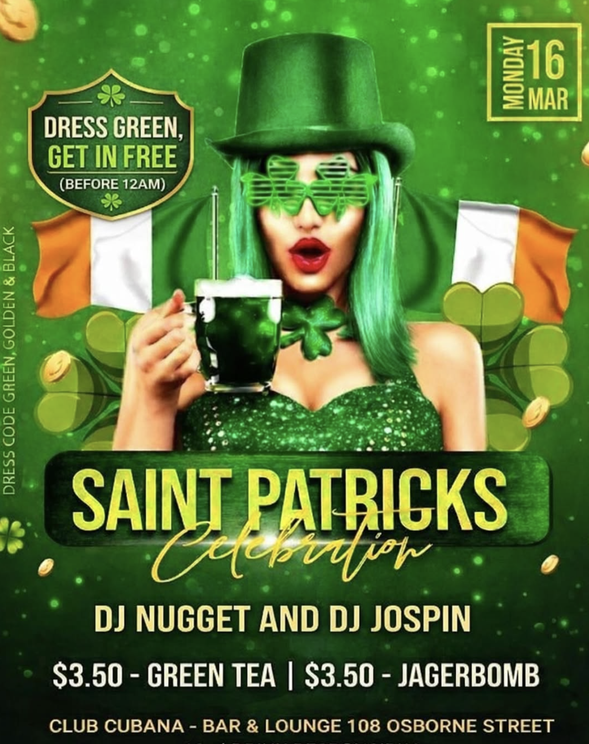 Saint Patricks Celebration at Club Cubana