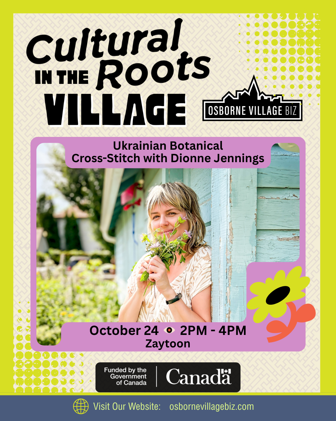 Ukrainian Botanical Cross-Stitch with Dionne Jennings