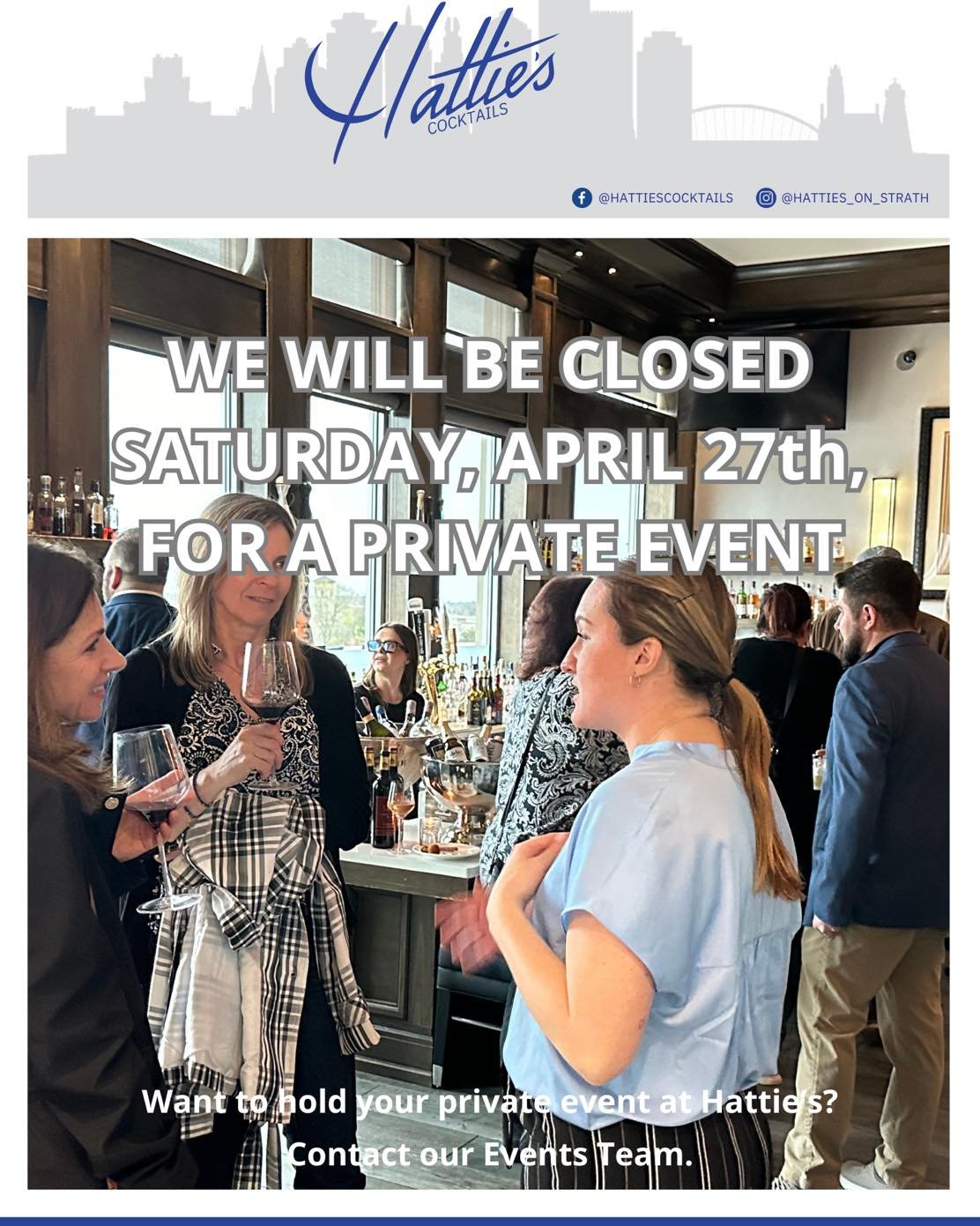 We are closed tonight for a private event but will be open in Char for drinks. Join us tomorrow for Drag Me to Brunch! 
.
.
.
#roc #rochesterny #rooftopbar #privateevents #eventvenue