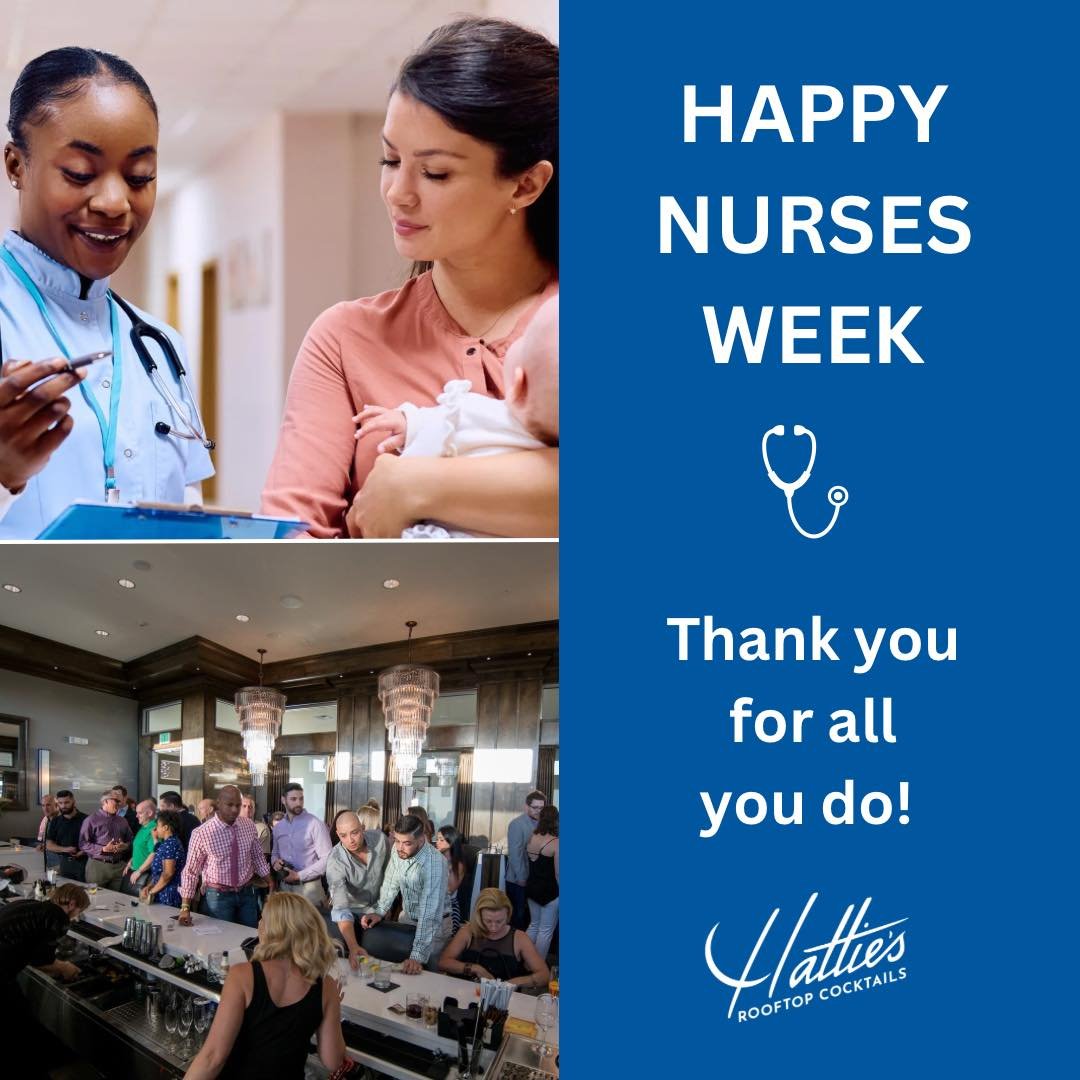 Happy National Nurses Week to the thousands of nurses serving this area every day and night! We see you and are grateful for you.

Bring your badge, and like and show our server this post for 15% off your tab any time this week.
.
.
.
#nationalnurses