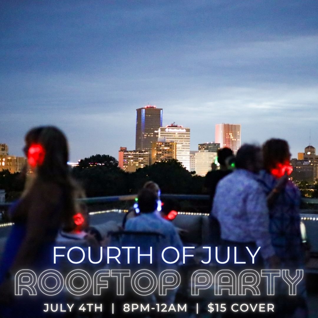Celebrate July 4th at the best rooftop party in the city!
🪩 Silent Disco 8pm-12am
🎟️ Cover Charge $15 ~ BOGO for the First 50 Purchased
🎆 10pm Rooftop View of City Fireworks
🍹 Open Bar Package Available 8-11pm for $65

Purchase tickets at the lin