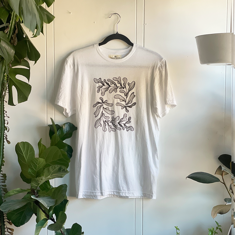Strange Leaves Tee White