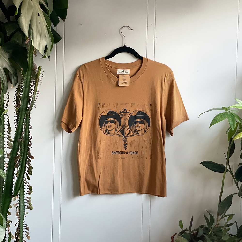 Shotgun Yoncé Tee - Camel