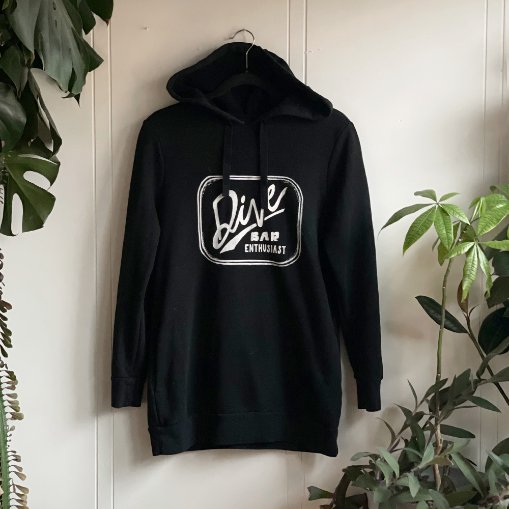 Dive Bar Enthusiast Tunic Hoodie with Pockets