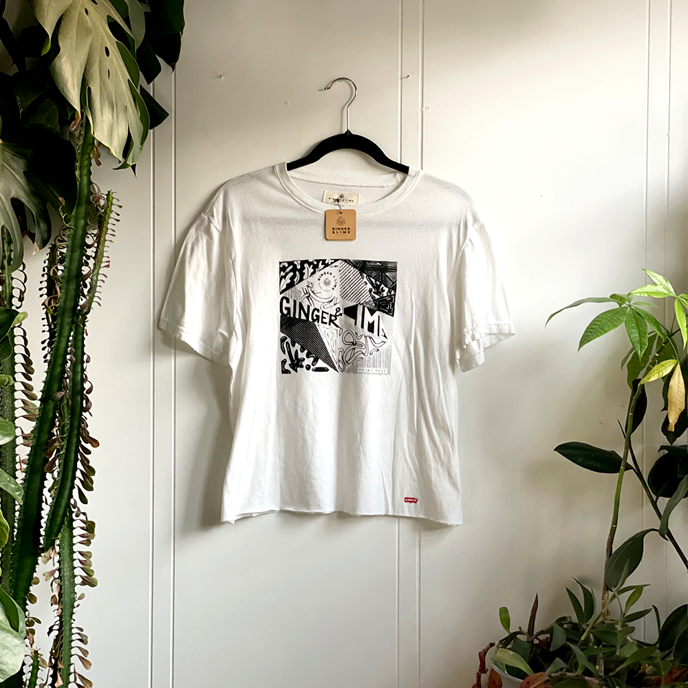 GL Snaps Tee White