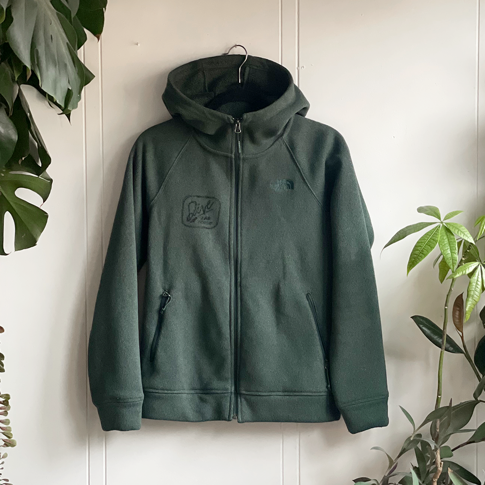 Dive Bar Enthusiast North Face Zip Sherpa Lined Hoodie