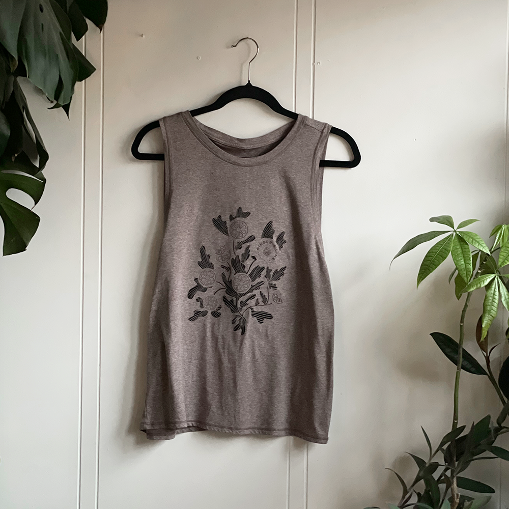 GL Plant Beige Muscle Tank
