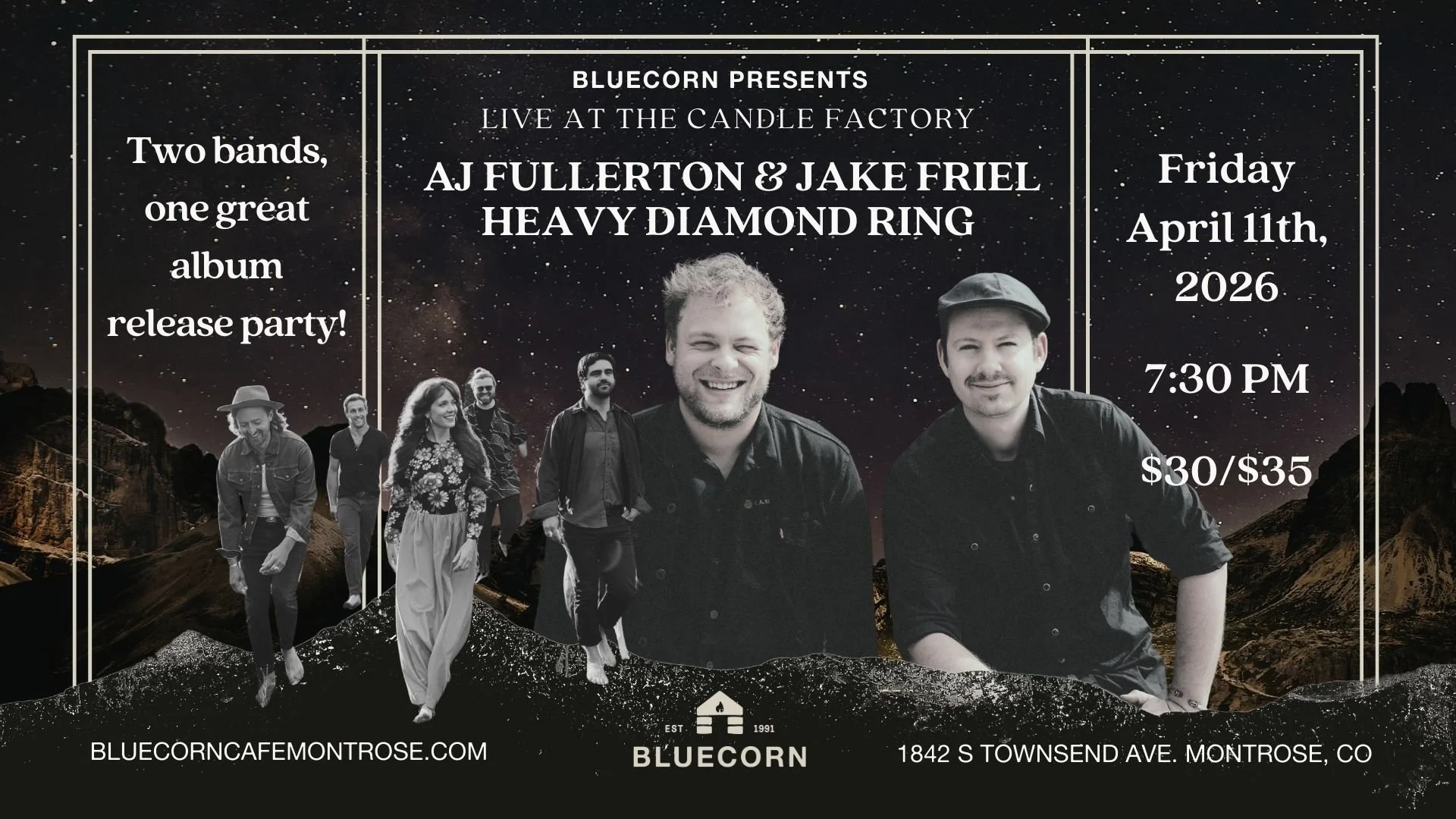 Album Release Party! Fullerton &amp; Friel with Heavy Diamond Ring