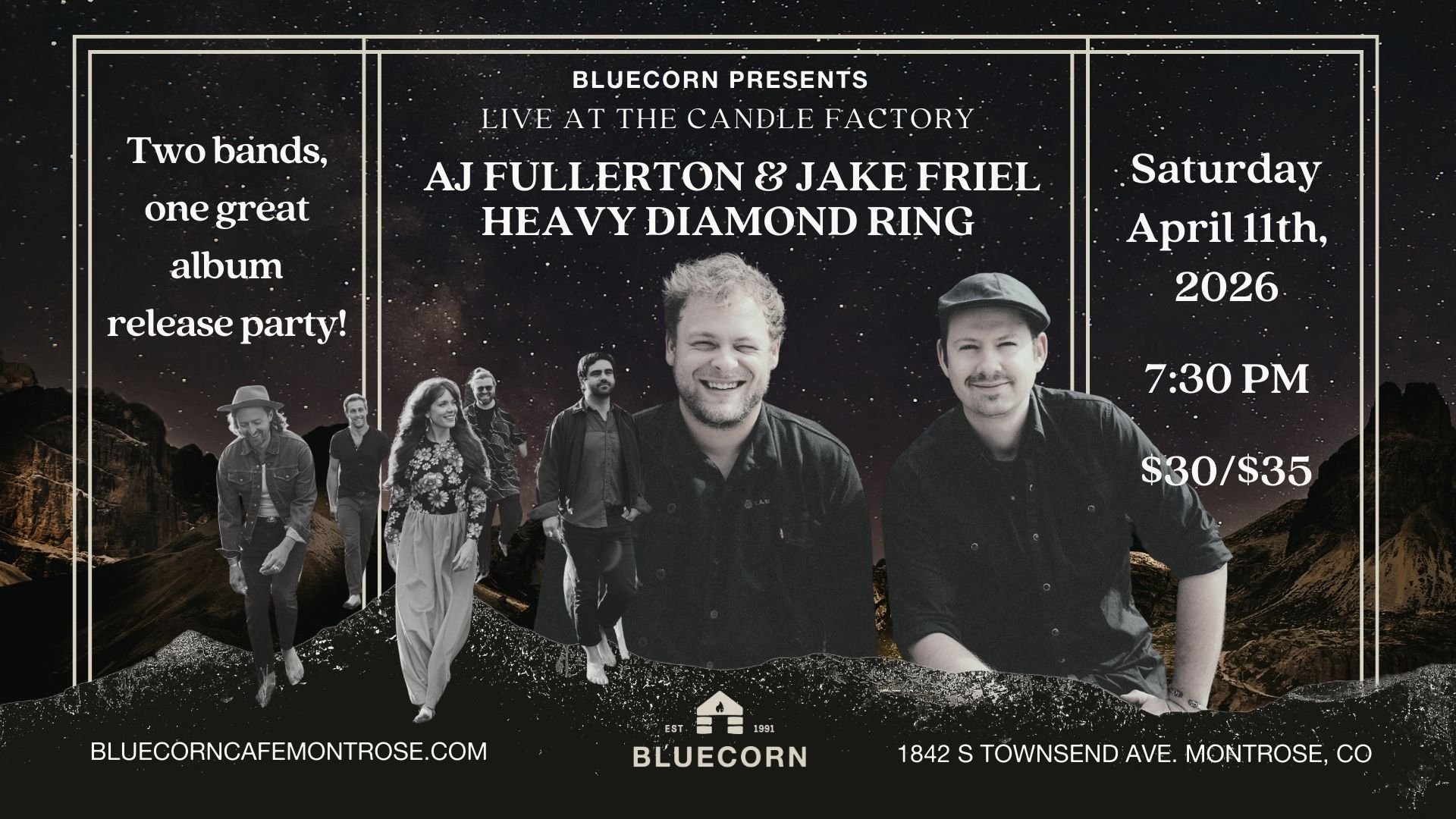 Album Release Party! Fullerton &amp; Friel with Heavy Diamond Ring