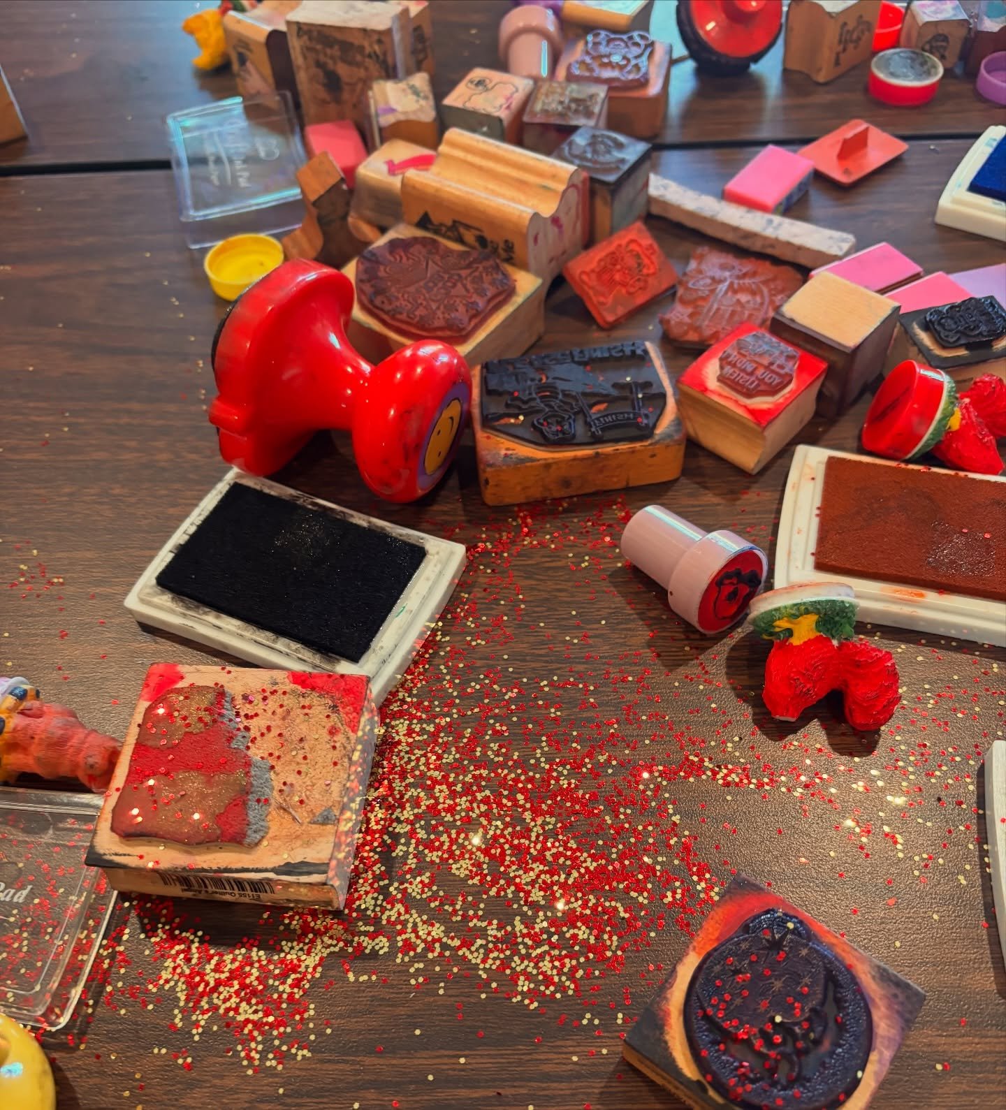 When prepping for valentines you submit to the glitter ✨🫶🏼&hearts;️