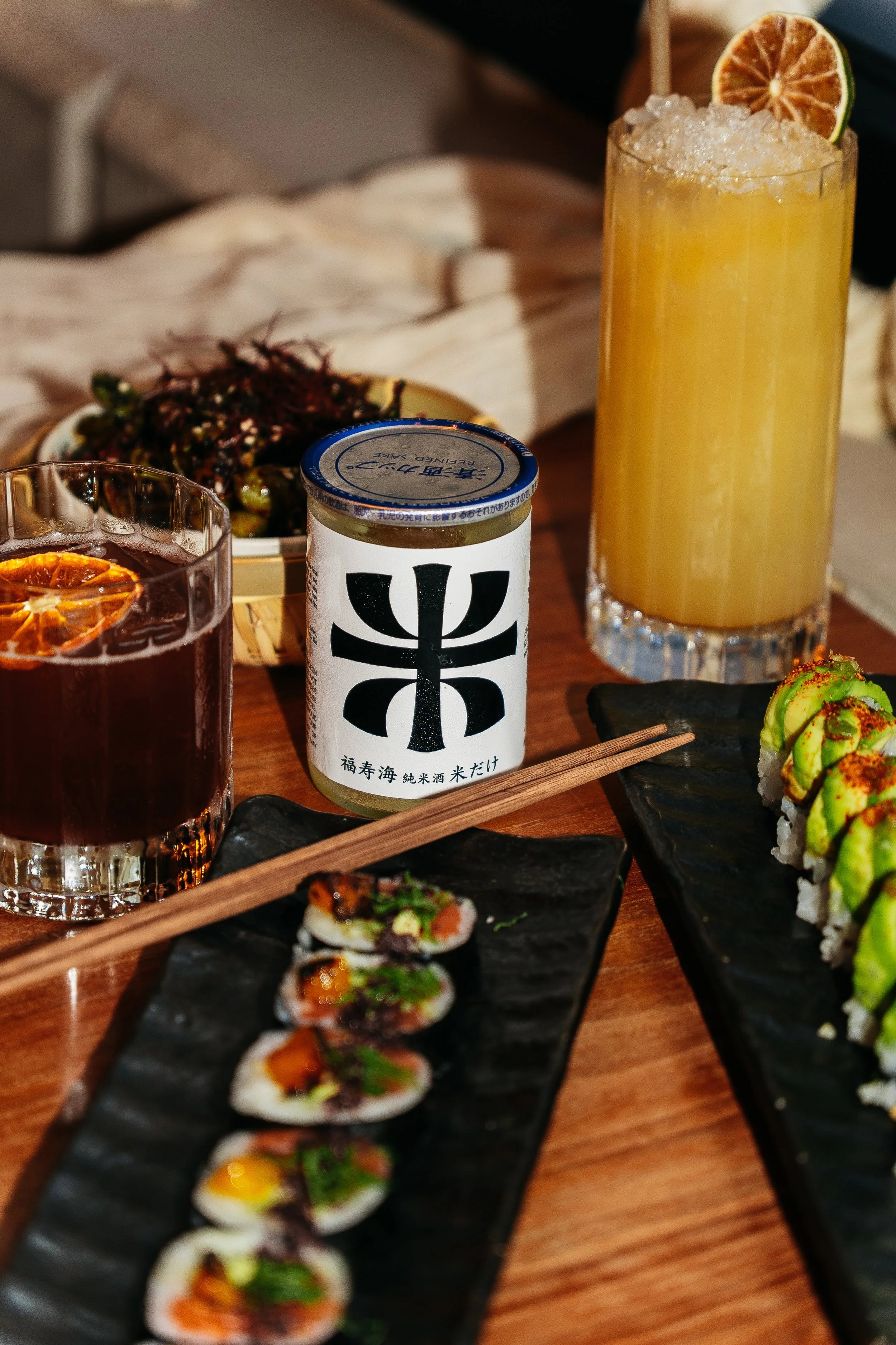Hand rolls chicken karaage gyoza tacos tenten austin texas Japanese restaurant happy hour