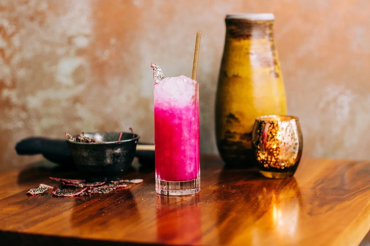 Ume picante Japanese inspired cocktail TenTen modern Japanese restaurant Austin Texas happy hour