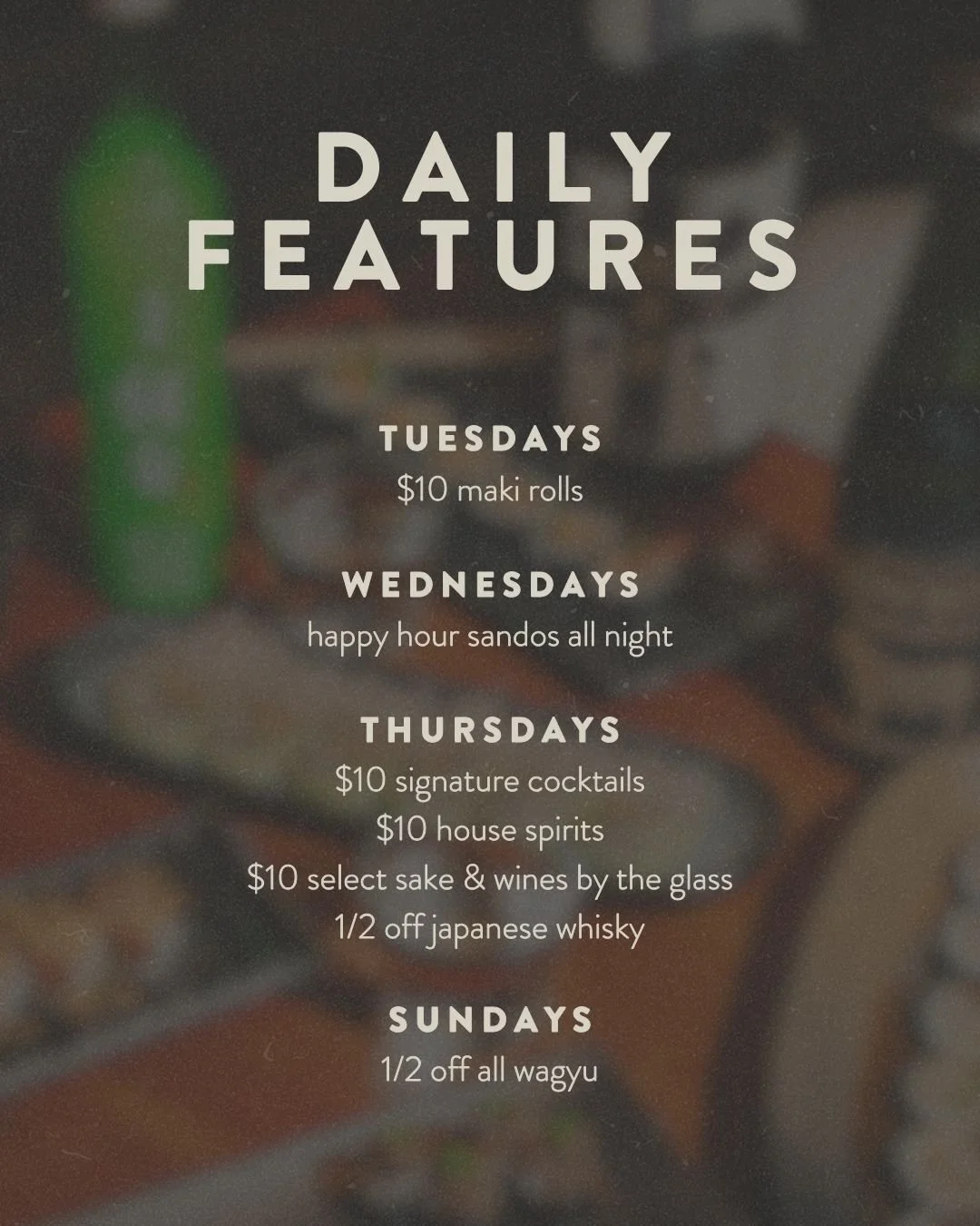 There's a reason to come in every day. Join us at TenTen for sushi, wagyu, sake, and more 🥢
📍Austin, TX
