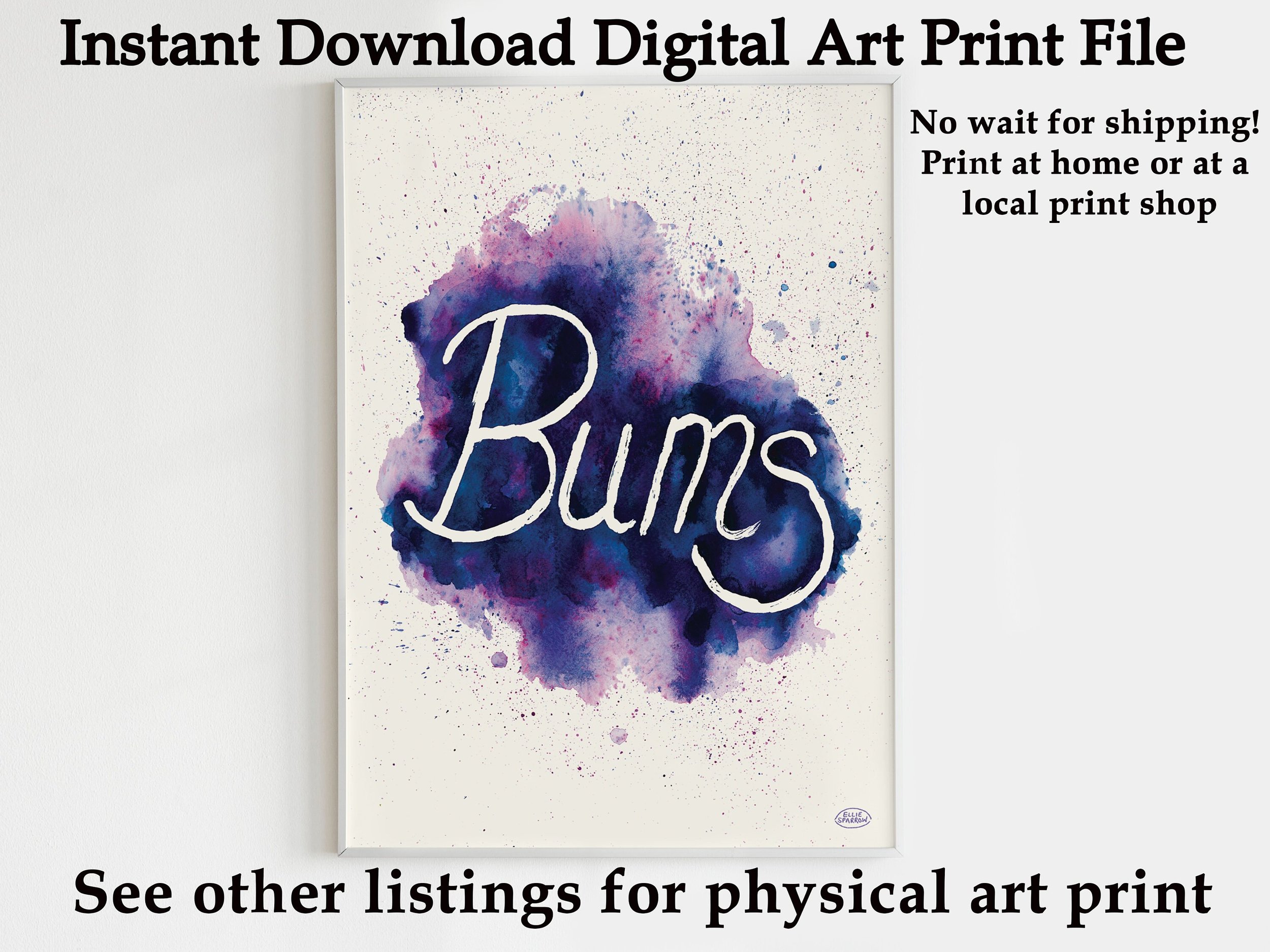 Print at Home Rude Art - Hilarious digital print - Funny Rude Artwork - Silly Art for Office - Funny Colourful Artwork - Rude Artwork gift