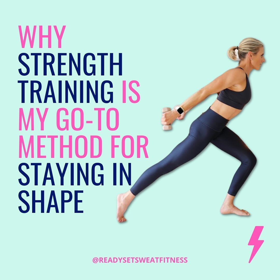 Want to improve your overall quality of life? ⁠
.⁠
.⁠
.⁠
Then pick up some weights and strength train with me! ⁠
⁠
Strength training is proven to have a lot of amazing benefits when it's incorporated into your workout routine!⁠
⁠
Adding strength trai