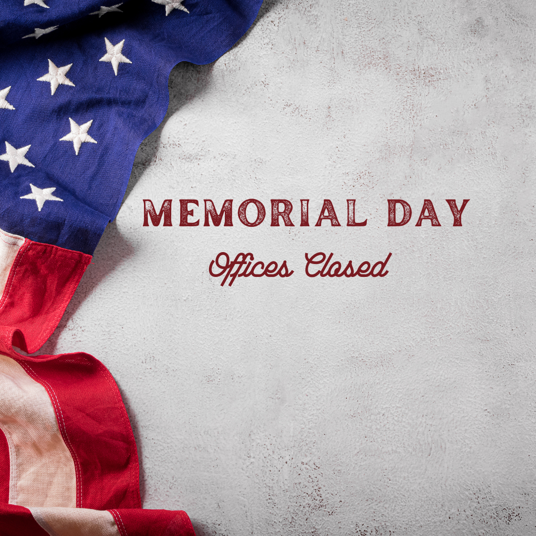 Memorial Day Offices Closed
