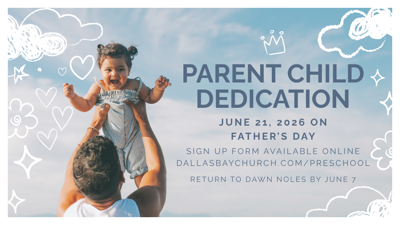 Parent/Child Dedication