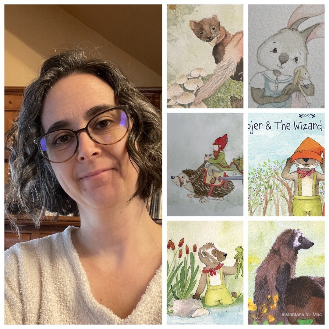 Haven't shown my face in a while, and I got a haircut! New art (and a new book!) so far for 2024.
#kidlitart #artistvsart #childrensbooks
#childrenauthors #foxhollowtales #animalart #watercolorillustration #artforkids