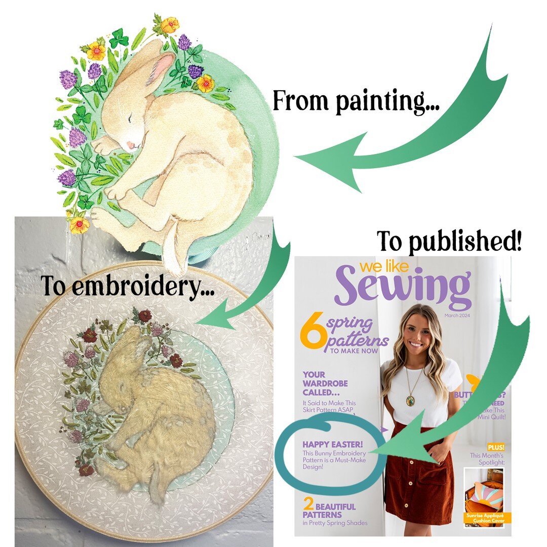 From painting to embroidery to published! Check out my new embroidery design in the spring issue of We Like Sewing. https://welikesewing.com/magazine/
#welikesewing #bunny #embroidery #easterprojects #babyanimals #handwork