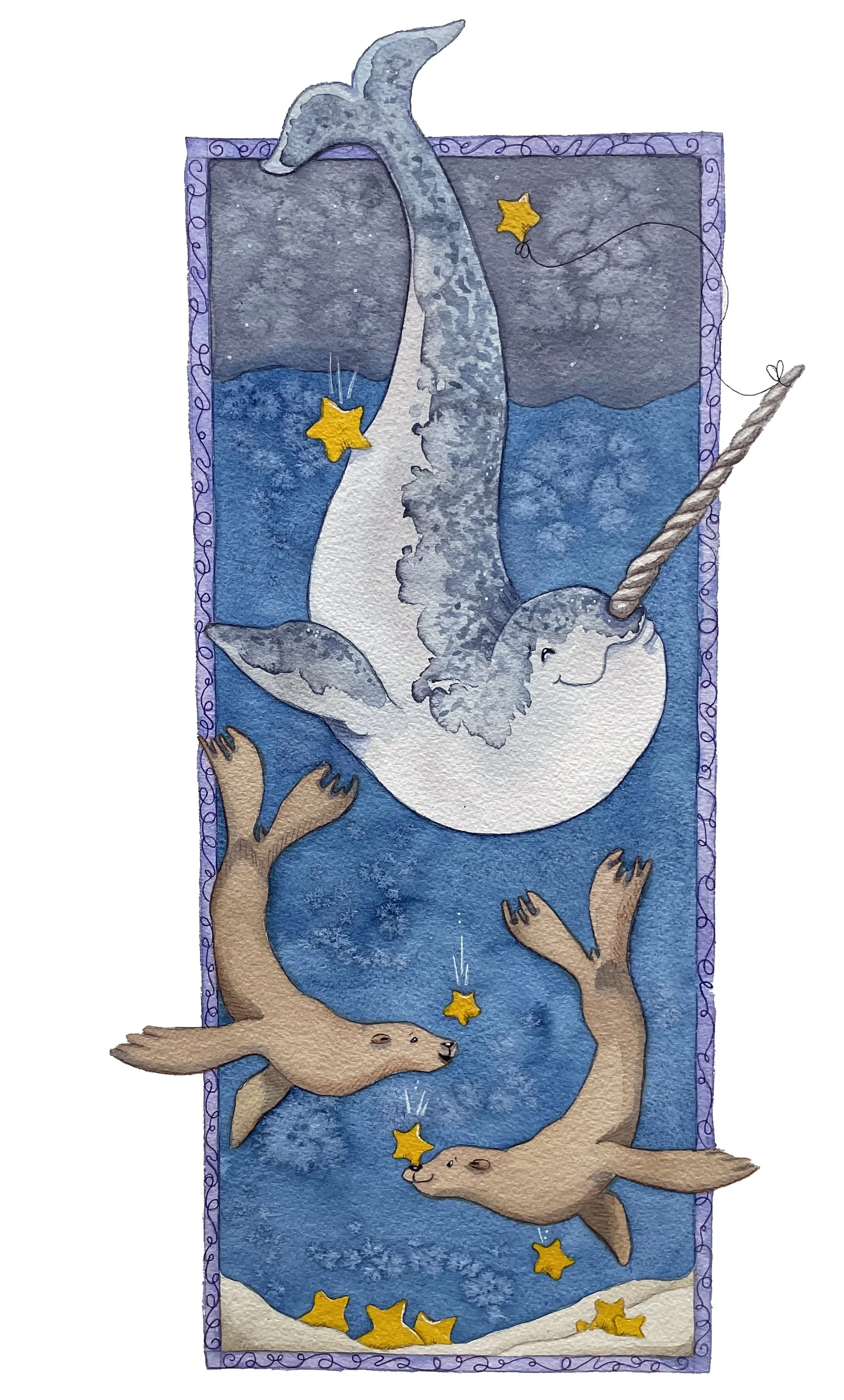 Fishing for Stars, center panel