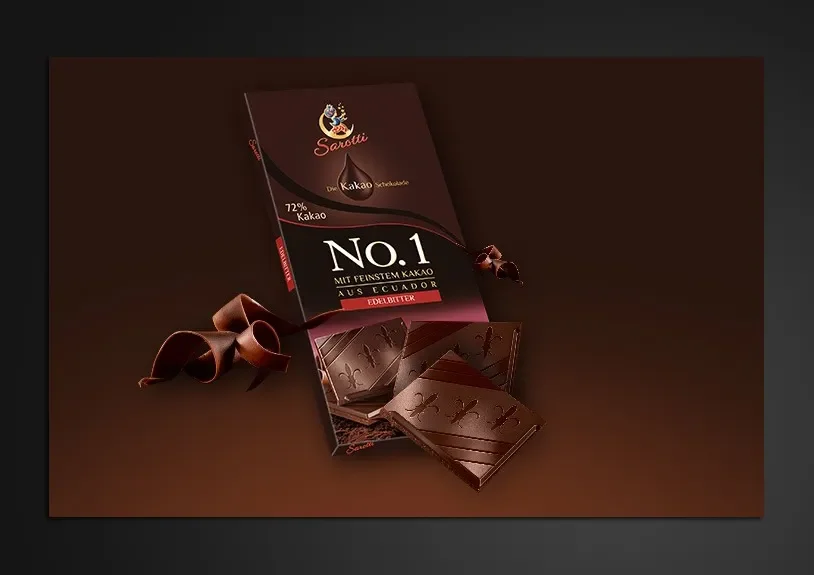 Branddesign Sarotti Packaging kreative Schokoladenverpackung Grafikdesigner