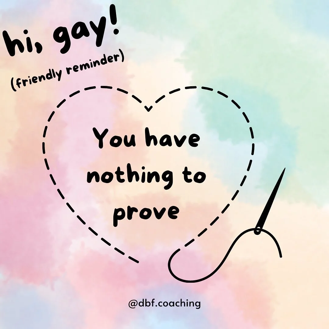 You&rsquo;re perfect, you&rsquo;re beautiful, you look like Linda Evangelista, you&rsquo;re a model&hellip;.and you&rsquo;re loved just the way you are. 

As a gay man I always felt as if I was broken or flawed and would always need to do more in ord